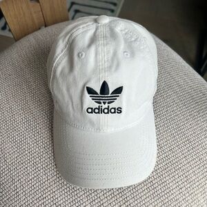 Adidas Relaxed Strap Back Hat Baseball Cap Hat White